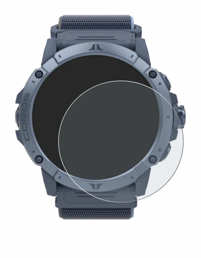 Image de l'appareil Coros Vertix 2S avec une grande variété de protections d'écran.