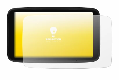 Image de l'appareil TomTom GO Advanced avec une grande variété de protections d'écran.