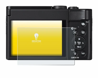Image de l'appareil Panasonic Lumix DC-TZ99 avec une grande variété de protections d'écran.