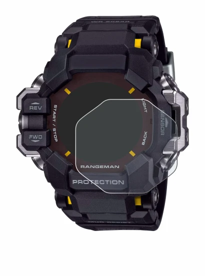 Image de l'appareil Casio G-Shock GPR-H 1000 avec une grande variété de protections d'écran.