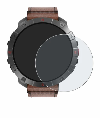 Image de l'appareil Polar Grit X2 Pro Titan avec une grande variété de protections d'écran.