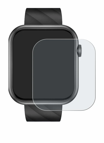 Image de l'appareil Bekomiya Smartwatch 2" avec une grande variété de protections d'écran.