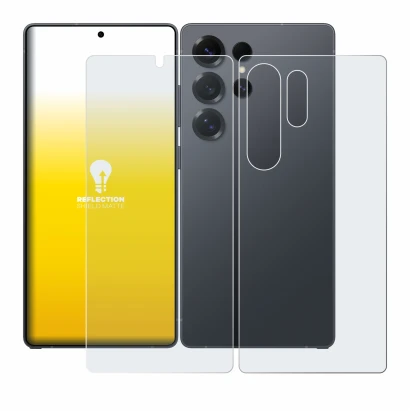 Image de l'appareil Samsung Galaxy S25 Ultra Enterprise Edition (Avant+Arrière) avec une grande variété de protections d'écran