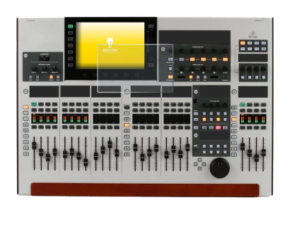 Image de l'appareil Behringer Wing avec une grande variété de protections d'écran.