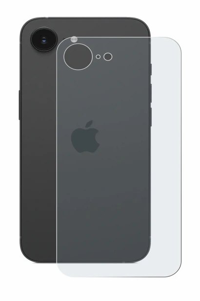Image de l'appareil Apple iPhone 16e (Arrière) avec une grande variété de protections d'écran.