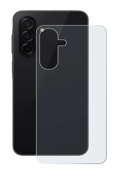 Image de l'appareil Samsung Galaxy A26 5G (Arrière) avec une grande variété de protections d'écran.