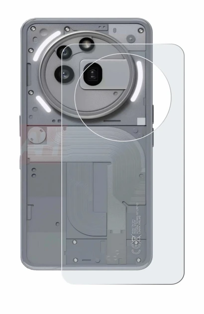 Image de l'appareil Nothing Phone (3a) Pro (Arrière) avec une grande variété de protections d'écran.