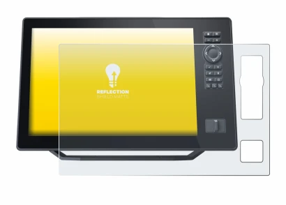 Image de l'appareil Humminbird Xplore 12 avec une grande variété de protections d'écran.