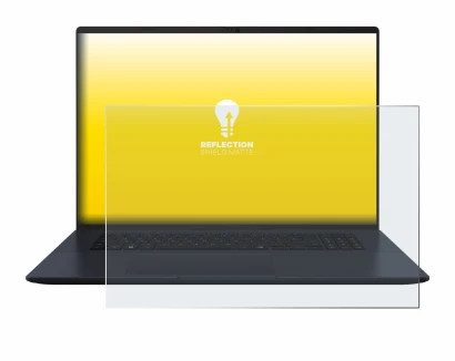Image de l'appareil ASUS Vivobook 18 M1807 avec une grande variété de protections d'écran.