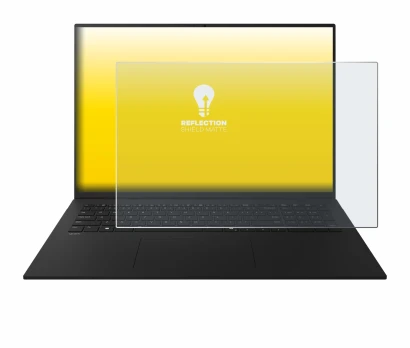 Image de l'appareil LG gram 17" 2025 avec une grande variété de protections d'écran.