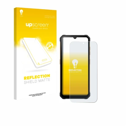 Face avant d’un emballage produit avec le logo de la marque upscreen. À côté, l’appareil Hammer Iron Va est représenté avec la