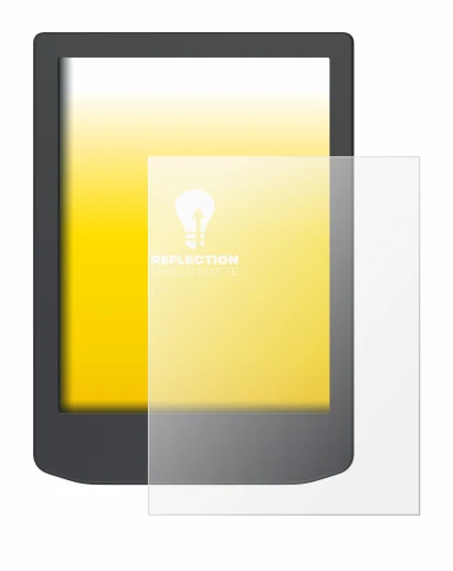 Image de l'appareil PocketBook Verse Lite avec une grande variété de protections d'écran.