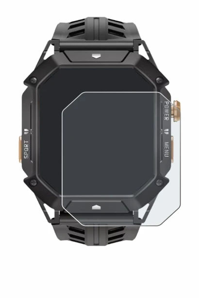 Image de l'appareil Oukitel BT80 avec une grande variété de protections d'écran.