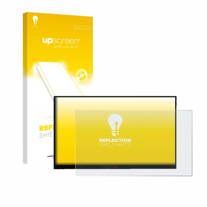 Face avant d’un emballage produit avec le logo de la marque upscreen. À côté, l’appareil Verbatim PMT-15 est représenté avec l