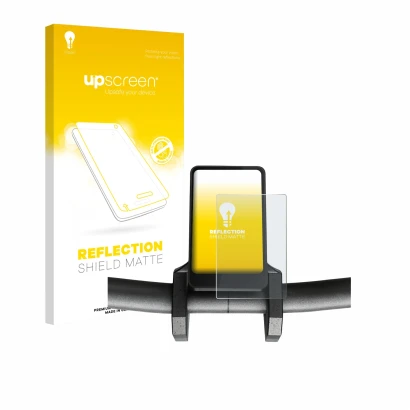 Face avant d’un emballage produit avec le logo de la marque upscreen. À côté, l’appareil Joyor T6 est représenté avec la prote