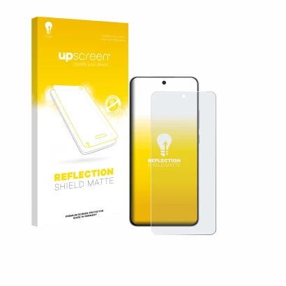 Face avant d’un emballage produit avec le logo de la marque upscreen. À côté, l’appareil OnePlus Nord CE 5 est représenté avec