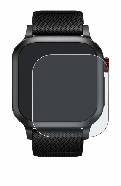 Image de l'appareil Haylou Iron Neo 1.95" avec une grande variété de protections d'écran.