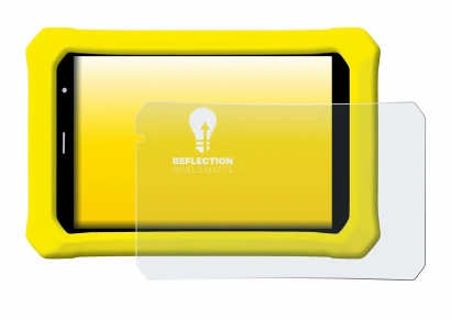 Image de l'appareil Clementoni Clempad 8" PRO avec une grande variété de protections d'écran.