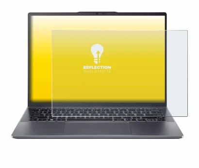 Image de l'appareil Acer Swift Go 14 OLED avec une grande variété de protections d'écran.