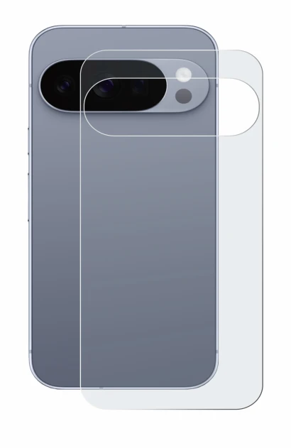 Image de l'appareil Google Pixel 10 Pro (Arrière) avec une grande variété de protections d'écran.