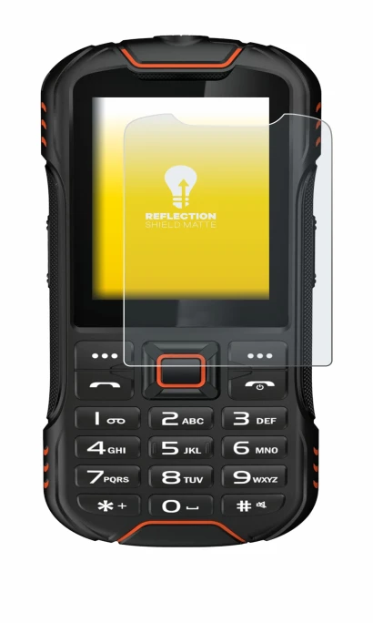 Image de l'appareil Gigaset GLX8 avec une grande variété de protections d'écran.