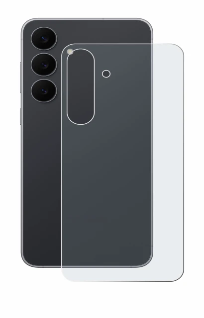 Image de l'appareil Samsung Galaxy S25 FE Enterprise Edition (Arrière) avec une grande variété de protections d'écran.