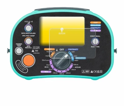 Image de l'appareil Kewtech KT63DL avec une grande variété de protections d'écran.