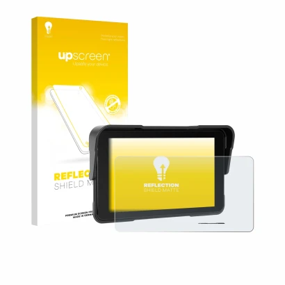 Face avant d’un emballage produit avec le logo de la marque upscreen. À côté, l’appareil Sixwin P2 5" est représenté avec la p