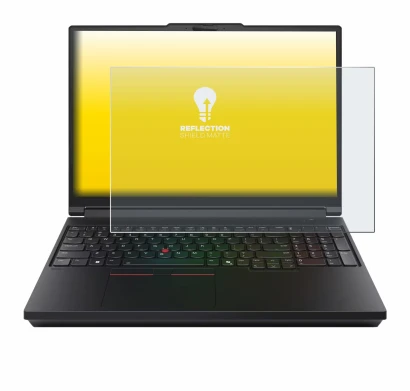 Image de l'appareil Lenovo ThinkPad P16 Gen 3 avec une grande variété de protections d'écran.