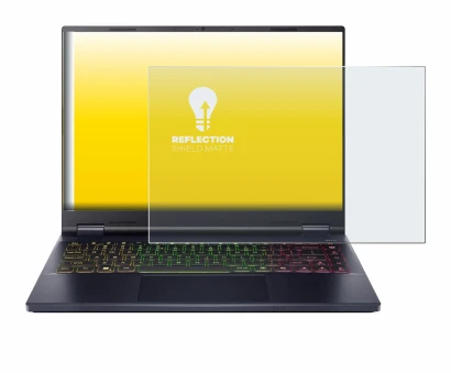 Image de l'appareil Acer Predator Helios Neo 14 AI avec une grande variété de protections d'écran.