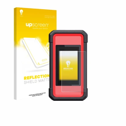 Face avant d’un emballage produit avec le logo de la marque upscreen. À côté, l’appareil Launch X431 SmartLink C V2.0 est repr