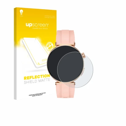 Face avant d’un emballage produit avec le logo de la marque upscreen. À côté, l’appareil Knauermann Pro 4 Mini 2026 est représ