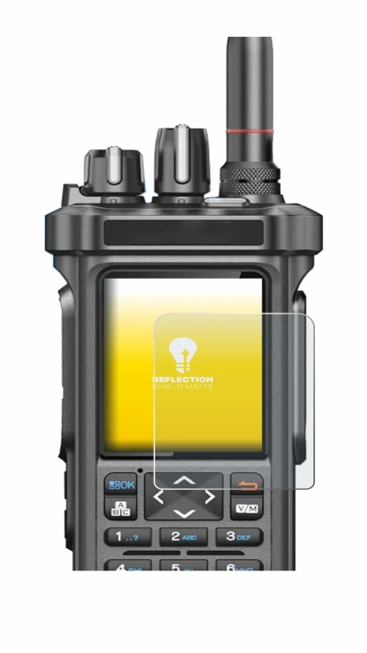 Image de l'appareil Radtel RT-950 Pro avec une grande variété de protections d'écran.