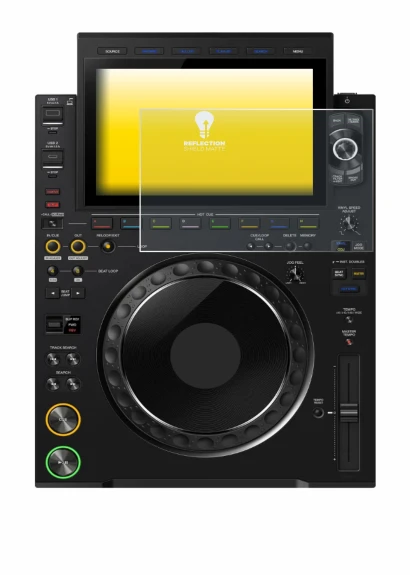 Image de l'appareil Pioneer CDJ 3000X avec une grande variété de protections d'écran.