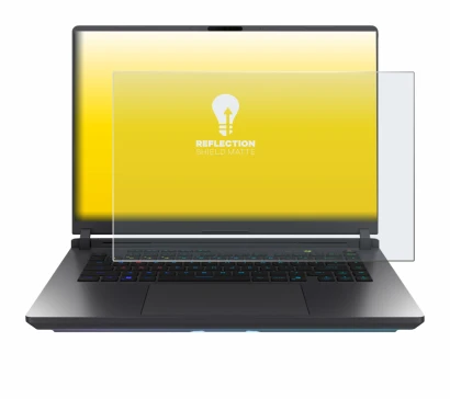 Image de l'appareil ASUS ROG Strix G16 2025 avec une grande variété de protections d'écran.