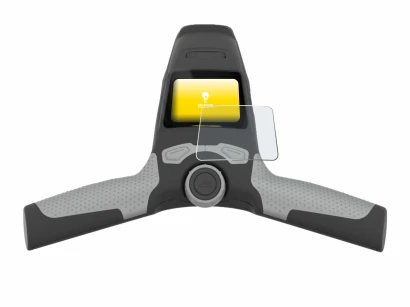 Image de l'appareil PowaKaddy FW5s avec une grande variété de protections d'écran.