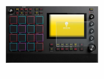 Image de l'appareil Akai MPC Live III avec une grande variété de protections d'écran.