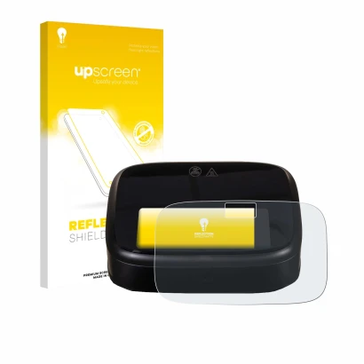 Face avant d’un emballage produit avec le logo de la marque upscreen. À côté, l’appareil Philips Airfryer 1000 Series est repr