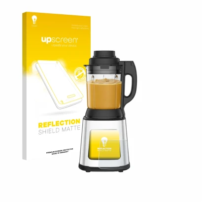 Face avant d’un emballage produit avec le logo de la marque upscreen. À côté, l’appareil Moulinex LM83SD10 est représenté avec