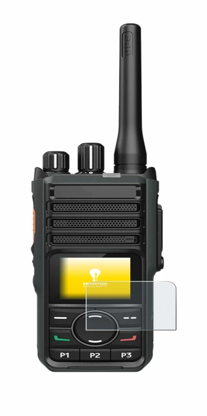 Image de l'appareil Hytera HP565 avec une grande variété de protections d'écran.