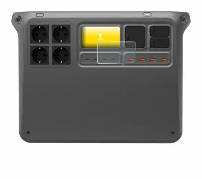 Image de l'appareil DJI Power 2000 avec une grande variété de protections d'écran.