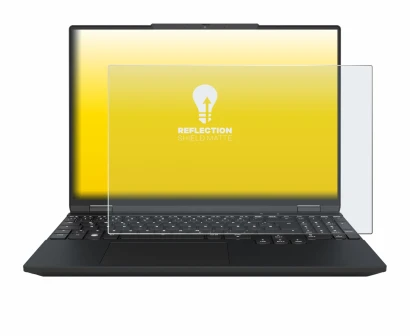 Image de l'appareil Tuxedo InfinityBook Max 15 Gen 10 avec une grande variété de protections d'écran.