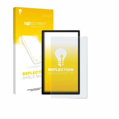 Face avant d’un emballage produit avec le logo de la marque upscreen. À côté, l’appareil Sunmi Flex 3 22" est représenté avec