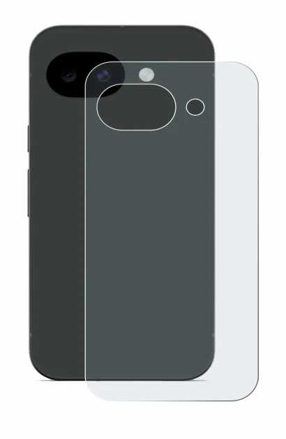 Image de l'appareil Google Pixel 10a (Arrière) avec une grande variété de protections d'écran.