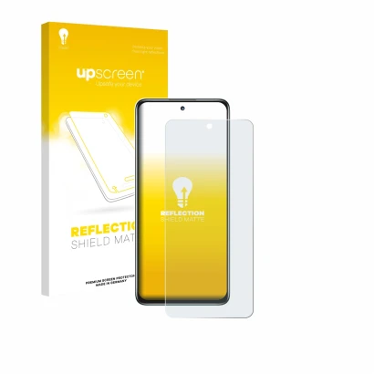 Face avant d’un emballage produit avec le logo de la marque upscreen. À côté, l’appareil Huawei Nova Y73 est représenté avec l