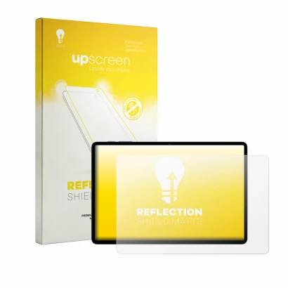 Face avant d’un emballage produit avec le logo de la marque upscreen. À côté, l’appareil Teclast P50T est représenté avec la p