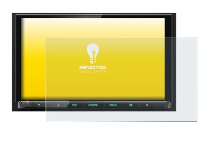 Image de l'appareil Kenwood DNX9190DABS avec une grande variété de protections d'écran.