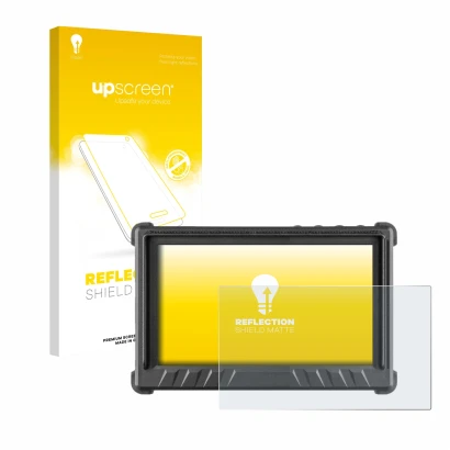 Face avant d’un emballage produit avec le logo de la marque upscreen. À côté, l’appareil Desview P5 II 5.5" est représenté ave