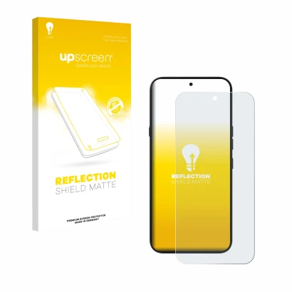 Face avant d’un emballage produit avec le logo de la marque upscreen. À côté, l’appareil Nothing Phone (4a) Pro est représenté
