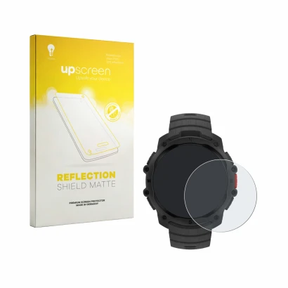 Face avant d’un emballage produit avec le logo de la marque upscreen. À côté, l’appareil Polar Street X est représenté avec la